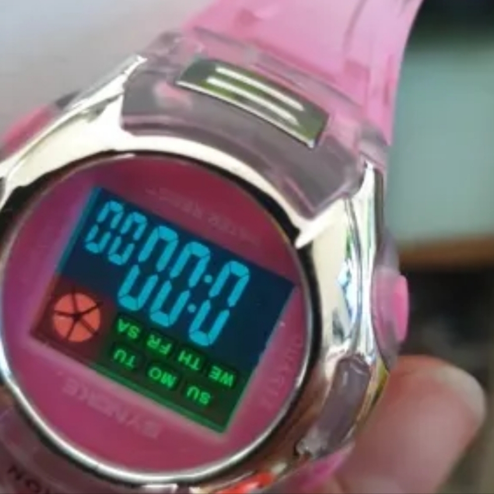 Pink  LED Digital Watch - Picture 4 of 10